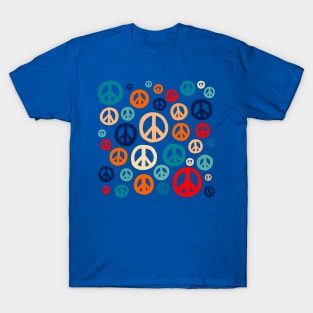 Peace Symbol Pattern T-Shirt